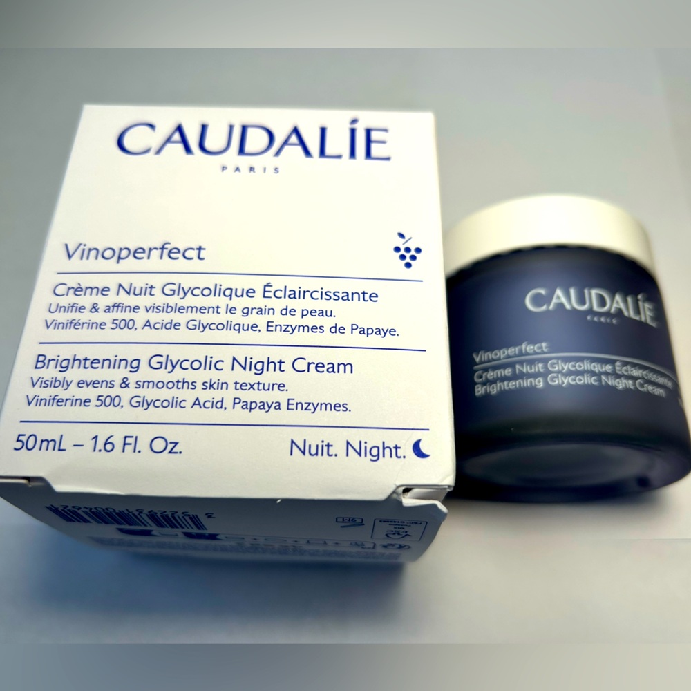 NWT🌷Caudalie Vinoperfect Brightening Glycolic Refillable Night Cream